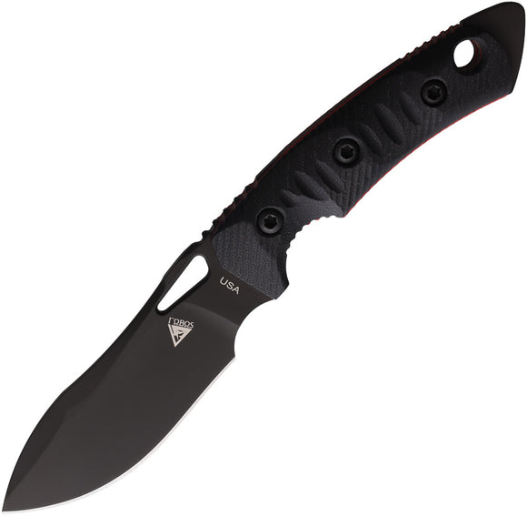 Fobos Knives Tier 1 Mini Black Micarta CPM-154 Steel Fixed Blade Knife 091