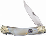 Frost Cutlery Lockback Ox Horn Handle Ocoee River Stainless Folding Pocket Knife OC536OXH