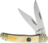 Frost Copperhead Ox Horn Handle Stainless Folding Ocoee River Knife OC556OXH
