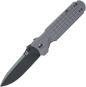 Fox Predator II Linerlock Gray G10 Folding Bohler N690 Pocket Knife 446GR