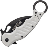 Fox Karambit Linerlock White G10 Folding Bohler N690 Pocket Knife 479W