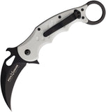 Fox Karambit Linerlock White G10 Folding Bohler N690 Pocket Knife 479W
