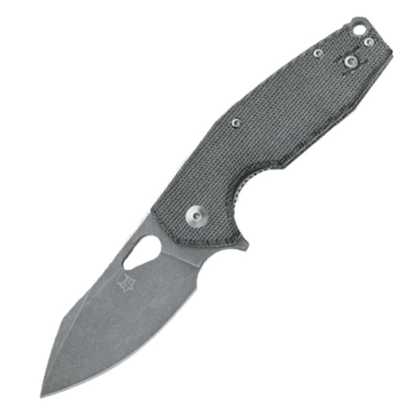 Fox Yaru Linerlock Black Micarta Folding M398 Reverse Tanto Pocket Knife 527LIMB