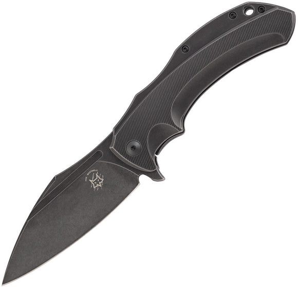 Fox Bastinelli Shadow Framelock Black Titanium Folding Elmax Pocket Knife 533TI