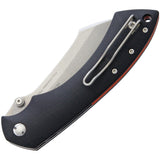 Fox Max Rom Pelican Linerlock Black G10 Folding Bohler N690 Pocket Knife 534