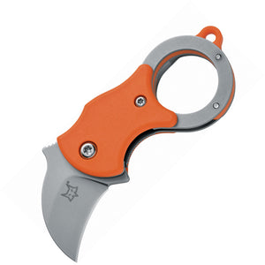 Fox Mini-Ka Linerlock Orange FRN Folding 420 Stainless Pocket Knife 535O