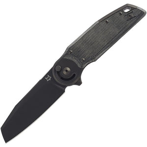 Fox Metamorphosis Radius Lock Black Micarta & Titanium Folding M390 Knife 556A2