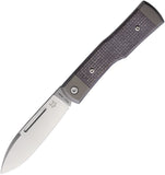 Fox Gunstock Slip Joint Bison Micarta Folding Bohler M390 Pocket Knife 558BI