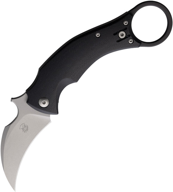 Fox Bastinelli BlackBird Karambit Black Micarta Folding Bohler N690 Knife 591MBB