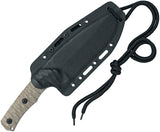 Fox Uro OD Green Micarta Acid Washed Niolox Steel Fixed Blade Knife w/ Sheath 623ODA