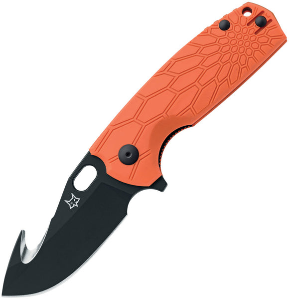 Fox Core Hunter Linerlock Orange FRN Folding Becut Steel Pocket Knife 624OR