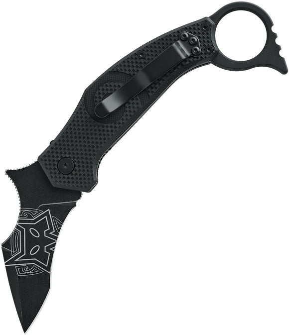 Fox MOA Linerlock Whongi Karambit Black G10 Folding Bohler N690 Pocket Knife 653