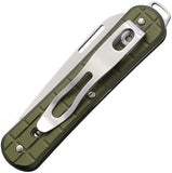 Fox Vulpis Slip Joint Green Aluminum Folding Bohler N690Co Pocket Knife VPGP130MG