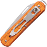 Fox Vulpis Slip Joint Orange Aluminum Folding Bohler N690Co Pocket Knife VPGP130OR