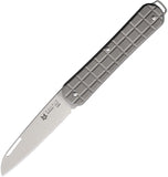 Fox Vulpis Slip Joint Gray Titanium Folding Bohler M390 Pocket Knife VPGP130TI