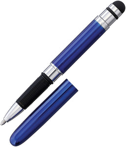 Fisher Space Pen Bullet Space Grip Blue 4.13" Water Resistant Pen 630077