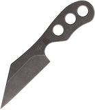 Fred Perrin Fusion Slim LTE Black Stonewash Stainless Fixed Blade Knife w/ Sheath D2304
