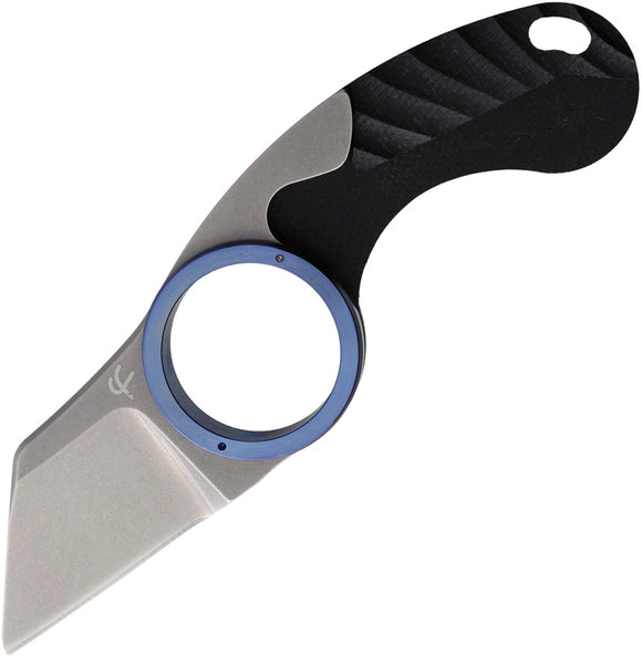 Fred Perrin First Run La Griffe Black G10 & Blue Folding 440C Shark Pocket Knife GSRDLTB