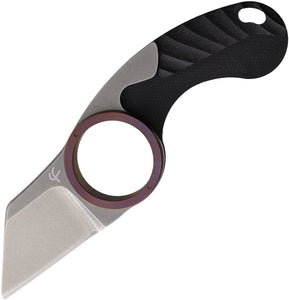 Fred Perrin First Run La Griffe Black G10 & Brown Folding 440C Shark Pocket Knife GSRDLTM