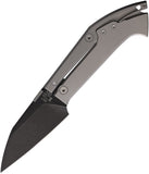 Fred Perrin Warthog Lockback First Edition Gray Titanium Folding Bohler N690 Knife MKH02S