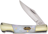 Frost Cutlery Steel Warrior Barracuda Mother of Pearl Folding Knife SW100SMOP
