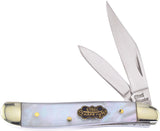 Frost Steel Warrior Peanut Mother of Pearl Stainless Folding Knife SW107SMOP