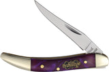 Frost Small Toothpick Grape Purple Steel Warrior Stainless Folding Knife SW109GA