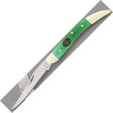 Frost Cutlery Toothpick Green Smooth Bone Handle Folding Blade Knife SW109GSB