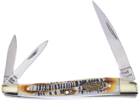 Frost Knives Cutlery Warncliffe Whittler Bone Pocket Knife SW167BAB