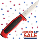 Mora Memorial Day Basic 511 Red & Black Camp Survival Fixed Blade Knife