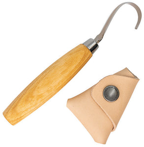 Mora Hook 164 Right Tan Birch Wood Stainless Fixed Blade Knife 02265