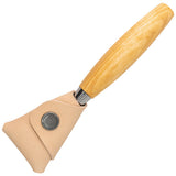 Mora Hook 164 Right Tan Birch Wood Stainless Fixed Blade Knife 02265