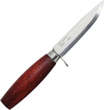 Mora Classic No 2 Red Birch Wood Carbon Steel Fixed Blade Knife 02414