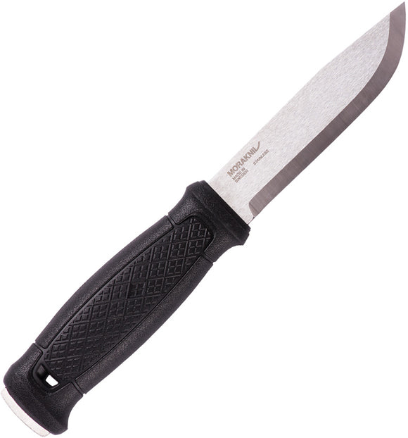 Mora Garberg Black Polymer Carbon Steel Fixed Blade Knife 02472