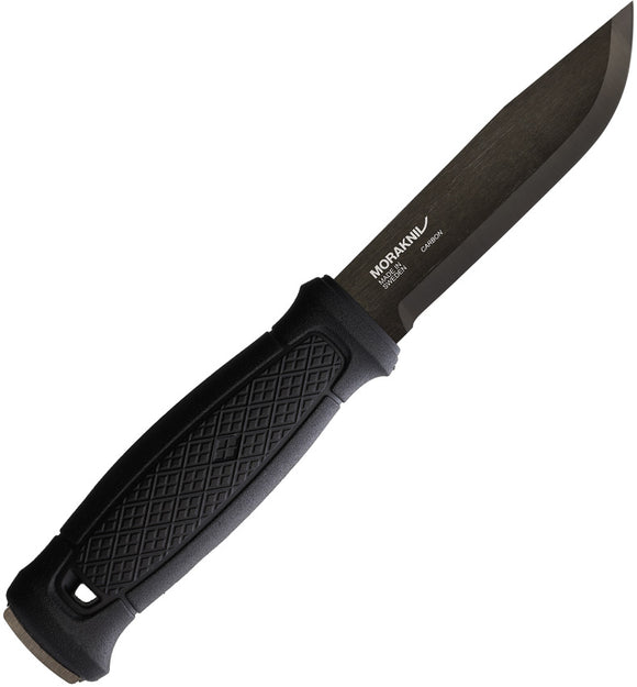 Mora Garberg Black Polymer Carbon Steel Black Finish Fixed Blade Knife 02474