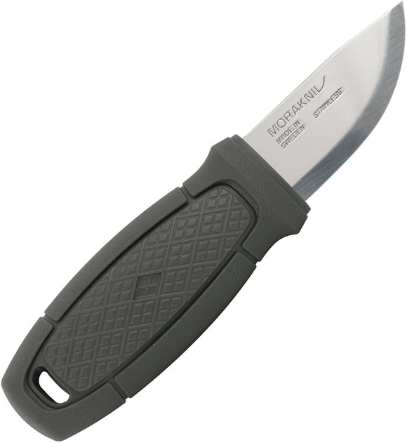 Mora Eldris Light Duty Gray Polymer Clip Point Fixed Blade Knife 02548