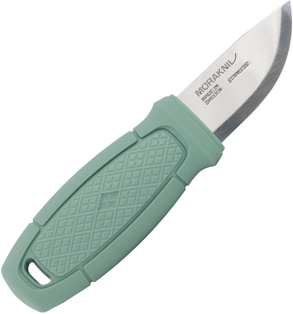 Mora Eldris Light Duty Mint Green Polymer Clip Point Fixed Blade Knife 02552