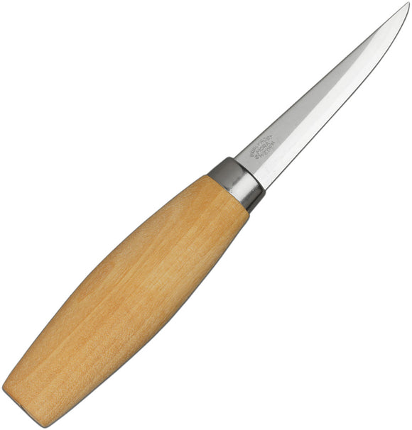 Mora Wood Carving 106C Tan Birch Wood Carbon Steel Fixed Blade Knife 02619