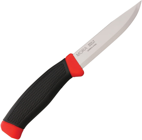 Mora Clipper Black & Red Stainless Steel Fixed Blade Knife 04752