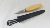 Mora Of Sweden Morakniv Birchwood Wood Carving 122 Fixed Knife + Sheath 16541