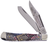 Frostwood Design Trapper The Constitution Bone Folding Stainless Pocket Knife D002CON