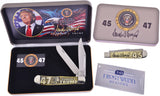Frostwood Design Trapper Trump 45-47 Bone Folding Stainless Pocket Knife D002TP24