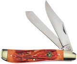 Frost Dog Leg Trapper Orange Jigged Bone Whitetail Stainless Knife WT602BOJB