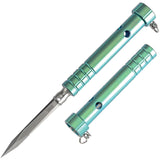 Kansept Knives EDC Tool Stiletto Green Titanium 5Cr13 Fixed Blade Knife 005A4