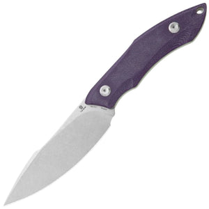 Tenable Knives Luccio Purple G10 14C28N Harpoon Fixed Blade Knife 007A5