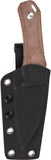 Tenable Knives Loki Brown Canvas Micarta D2 Steel Fixed Blade Knife G1058A5
