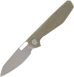 Gerber Slimsada Framelock Olive Micarta Folding D2 Steel Pocket Knife 1068145