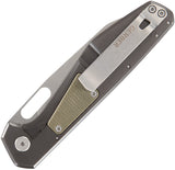 Gerber Slimsada Framelock Olive Micarta Folding D2 Steel Pocket Knife 1068145