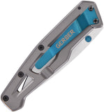 Gerber Paralite Framelock Gray Stainless Steel Folding Drop Pt Pocket Knife 1069415