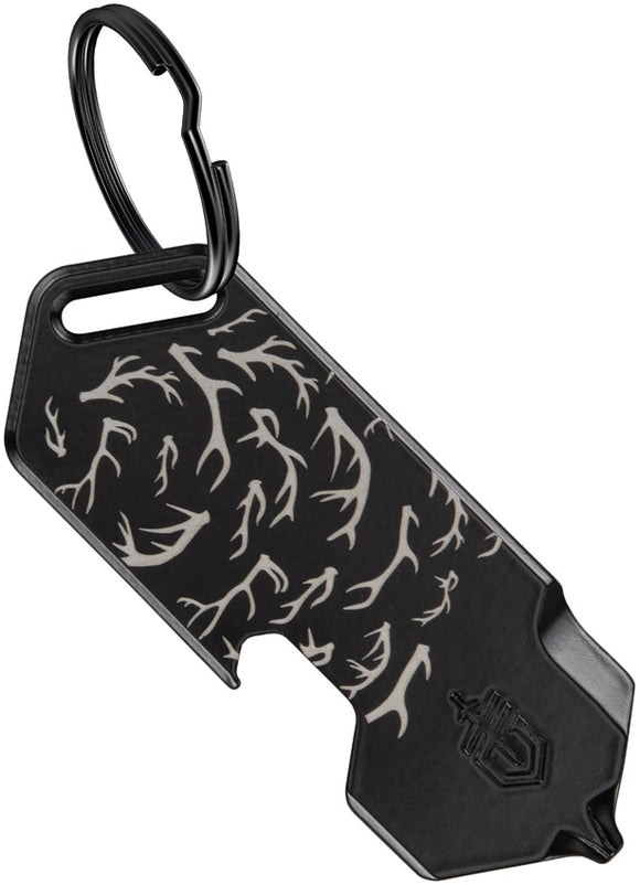 Gerber Shard DT Black Antler Stainless Bottle Opener Keychain Multi-Tool 1074041